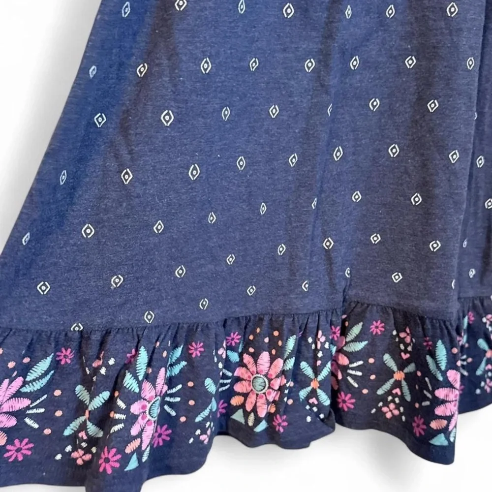 Jumping Beans Girls Size‎ 6 Blue Pink Floral Summer Spring Vacation Dress